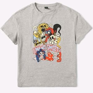 Shein Graphic Drop Shoulder Tee